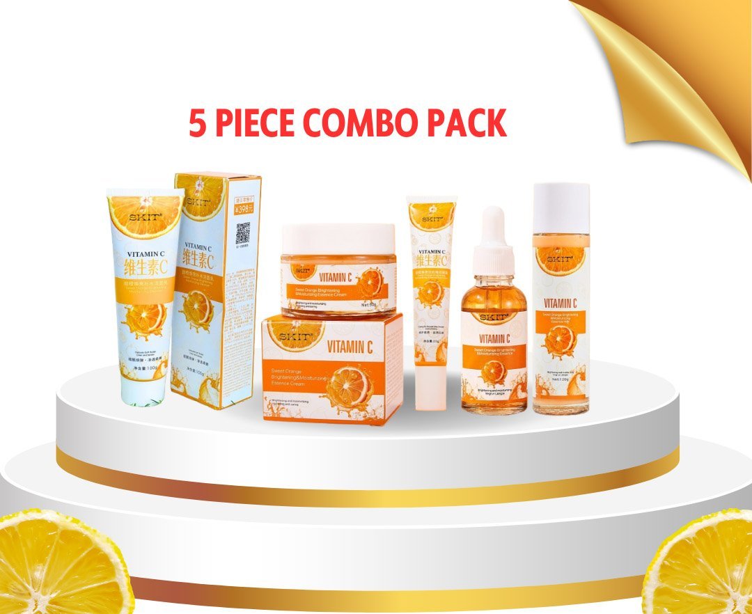 (5 PIECE ) Combo 𝘀𝗸𝗶𝗻 𝗰𝗮𝗿𝗲 𝘀𝗲𝘁 𝗩𝗶𝘁𝗮𝗺𝗶𝗻 𝗖 𝗕𝗿𝗶𝗴𝗵𝘁𝗲𝗻𝗶𝗻𝗴