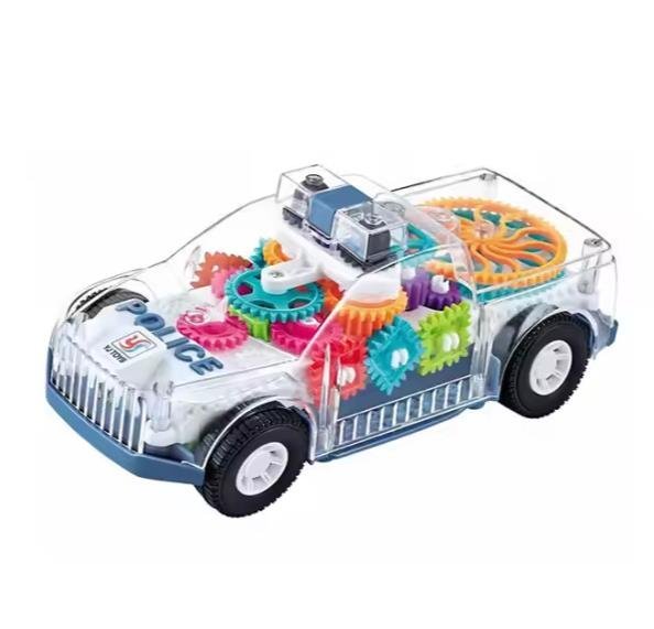Police Gear Car Transparent Gear Learning Toy