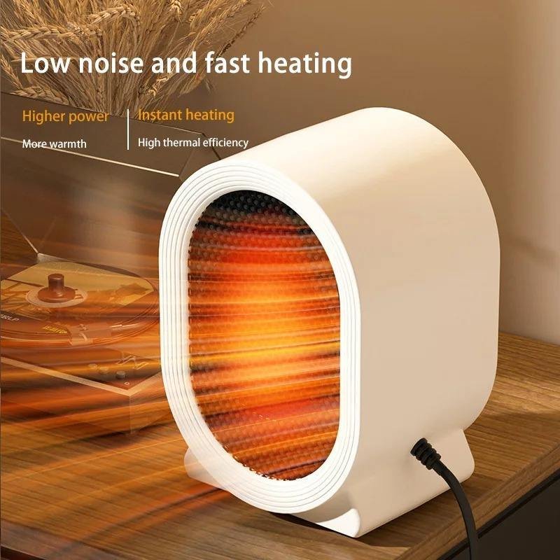 Electric Heater Instant Heating Portable Desktop Quick Heating Warm Air Blower Mini Warmer Machine for Winter Home Office Indoor